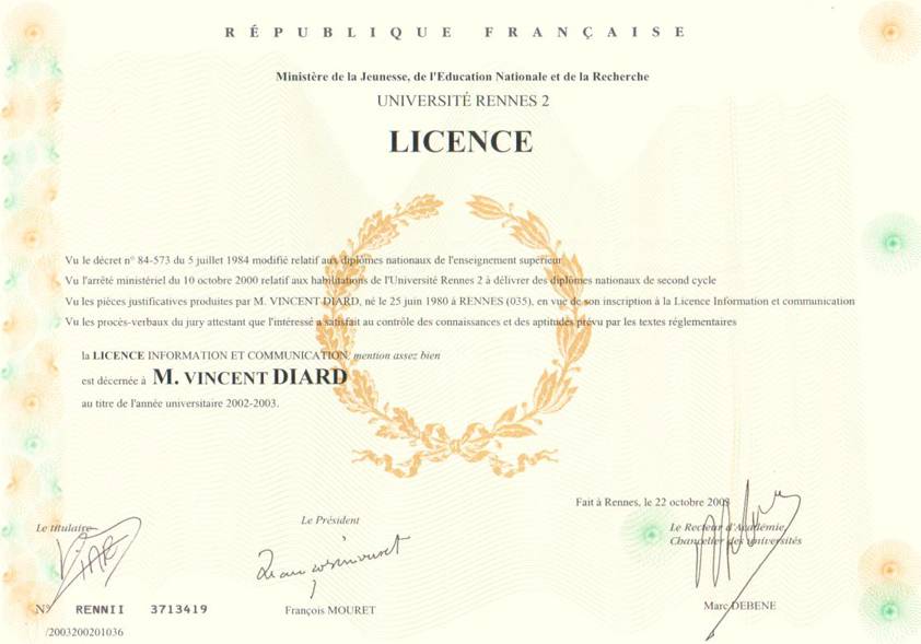 2002  licence et master infocom